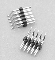 313A series - Pin -Header- Strips- Double row for Surfase Mount Technic and High-Temperature Body 2.54mm pitch - Weitronic Enterprise Co., Ltd.